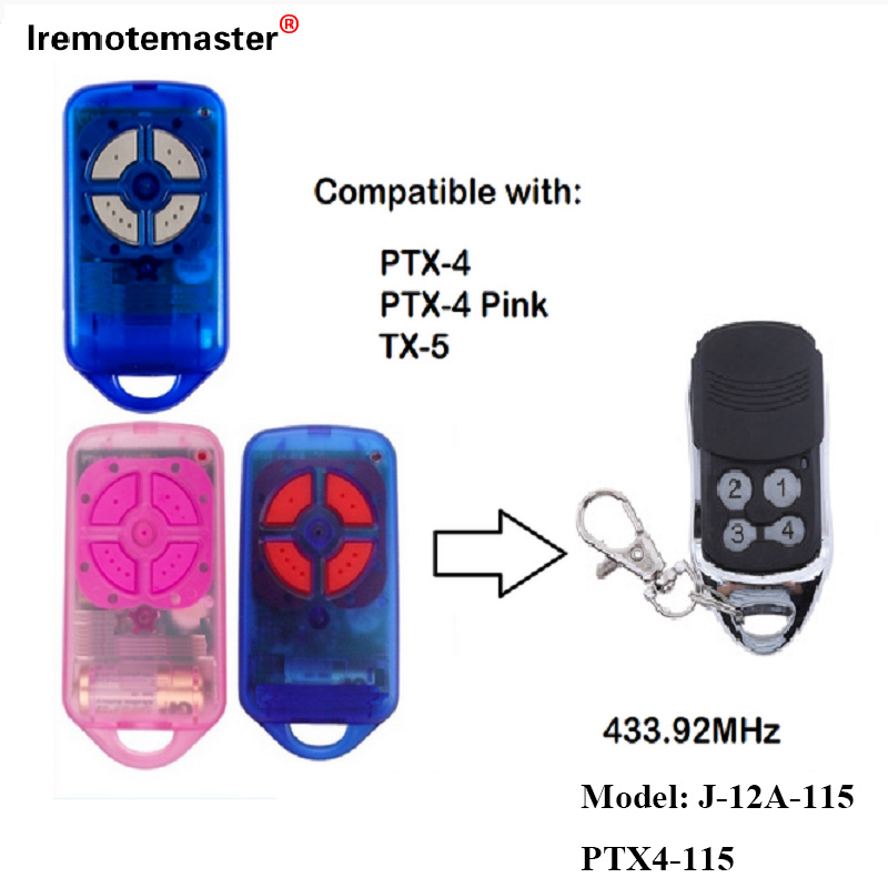 PTX4 433,92 MHz Atea Garaje Atea Urruneko Kontrola Rolling Coderako